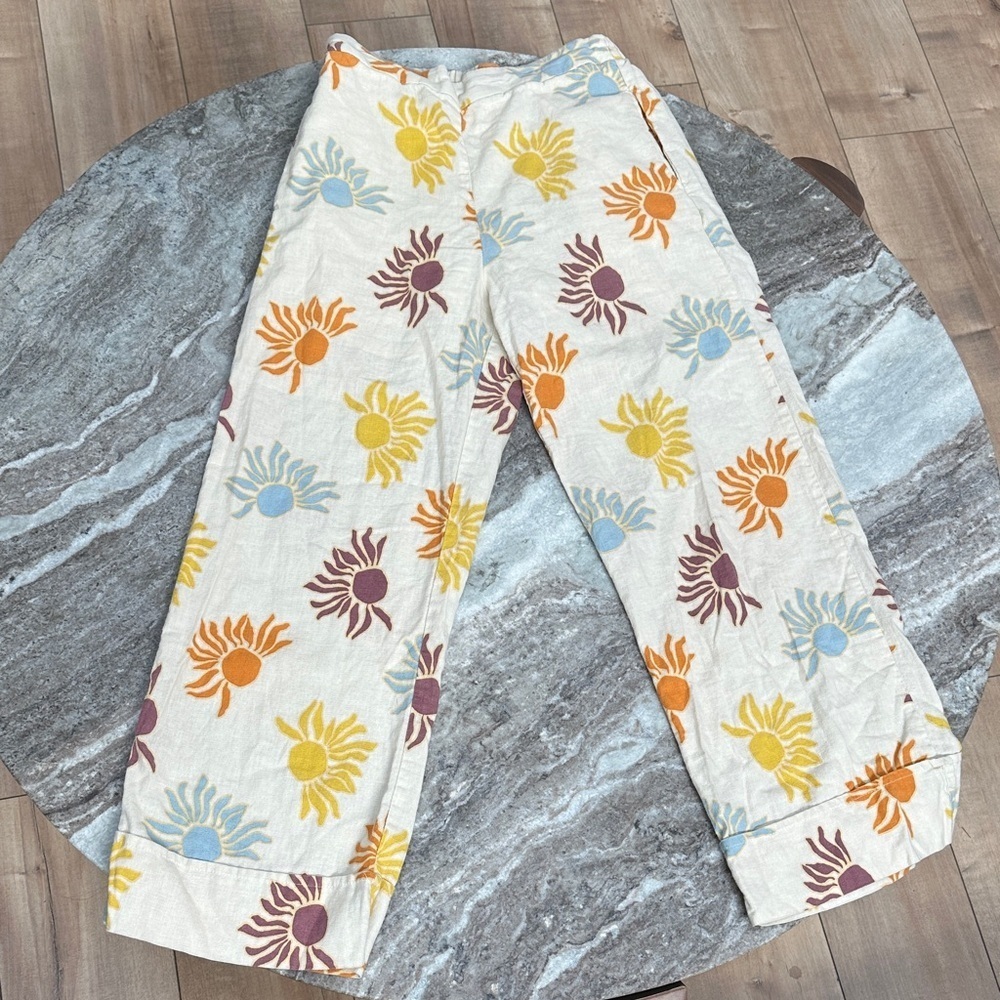 4/$25 Zara Linen Blend Sun Pull Up Pants Girls Kids Sz 13-14